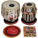 TABLA SET/VHATKAR™/CONCERT CHROME BRASS BAYAN 4KG/BLACK SHEESHAM DAYAN/BBB