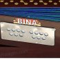HARMONIUM BINA NO.17/DELUX FOLDING/COUPLER FUNCT./42 KEY/INDIAN/BOOK/BAG/AGG-1