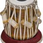 TABLA SET SHYAMAL DAS/3.5KG/BUY FLORAL CHROMED COPPER BAYAN/MAHOGANY DAYAN/ECF-2