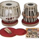 TABLA SET/VHATKAR™/CONCERT CHROMED COPPER BAYAN 4KG/BLACK SHEESHAM DAYAN/BBD