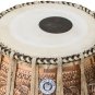 TABLA SET MAHARAJAâ„¢/GANEESHA FLOWER DESIGN COPPER BAYAN 3.5KG/SHEESHAM DAYAN/CHA