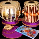 TABLA DRUM SET MAHARAJA™/SRI BRASS DRUM 3KG/SHEESHAM DAYAN/BAG+ALL ACCS./AIA-02