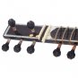 SITAR BLACK MAHARAJAâ„¢/NEW KHARAJ PANCHAM/HALF DECORATED/PRO QUALITY/BOOK/AID-02