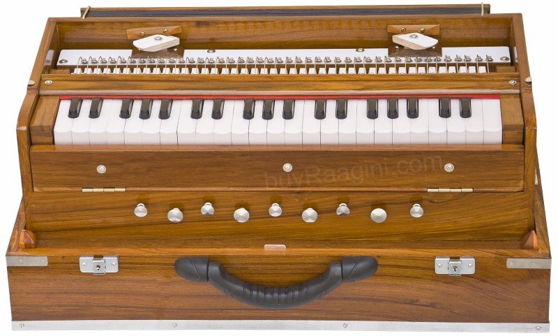 MKS&acirc;�&cent; FOLDING HARMONIUM/A440/42 KEYS/CONCERT QUALITY/TEAK WOOD/2 REED/BOOK/AFG-1