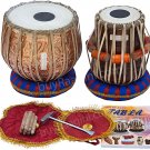 TABLA SET/MAHARAJA™/FLORAL DESIGN COPPER BAYAN 3KG/DAYAN/FREE SHIPPING/BAG/EB-2