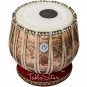 TABLA SET/MAHARAJAâ„¢ GANEESHA FLOWER DESIGN COPPER BAYAN 3.5KG/SHISHAM DAYAN/CHA