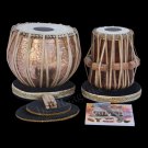 TABLA DRUM SET MAHARAJA LORD SHIVA DESIGNER COPPER BAYAN 4KG/SHISHAM DAYAN/CAA-2