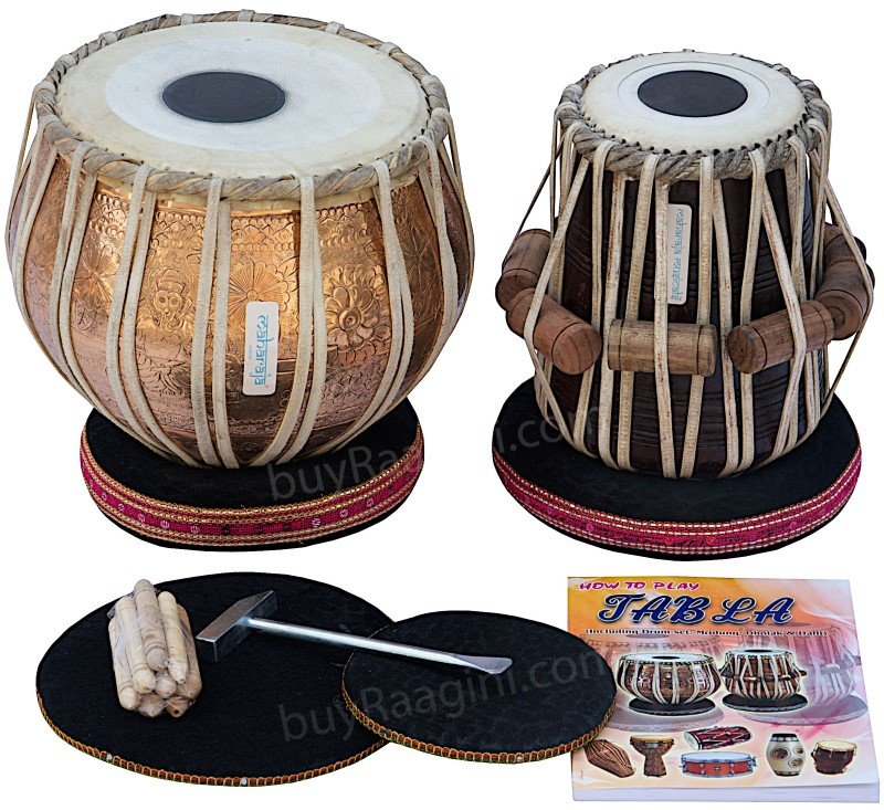 TABLA SET/GOLDEN GANESHA/MAHARAJA&acirc;�&cent;/BUY COPPER BAYAN 3.5KG/SHEESHAM DAYAN/BGI-02