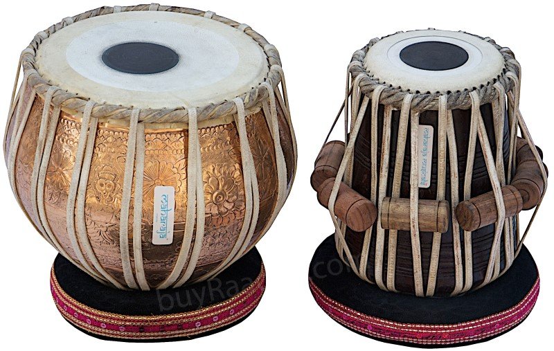 Tabla Set Golden Ganesha Maharaja™ Buy Copper Bayan 3.5kg Sheesham 