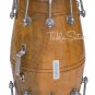 BUY MAHARAJAâ„¢ INDIAN DHOLKI/DHOLAK/NATURAL COLOR/MANGO WOOD/BOLT TUNED/BAG/AJD-1