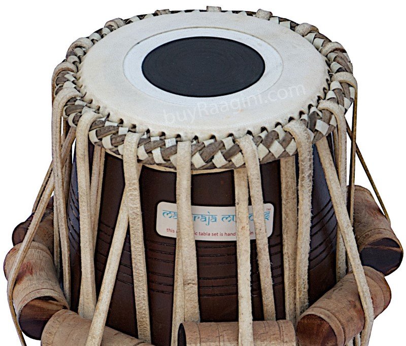 TABLA SET/MAHARAJA™/EXTRA HEAVY COPPER BAYAN 5½KG/ALL ACCES/SHEESHAM ...