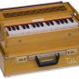 HARMONIUM No. 6001t/MAHARAJA/TEAK WOOD/FOLDING/2 REED/COUPLER/2.75 OCTAVE/EJG