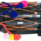 BLACK DHOL MAHARAJA™/DHOL PUNJABI BHANGRA PRO/SYNT.HEADS/MANGO WOOD/DRUM/CE-1 BLACK DHOL MAHARAJA™/DHOL PUNJABI BHANGRA PRO/SYNT.HEADS/MANGO WOOD/DRUM/CE-1
