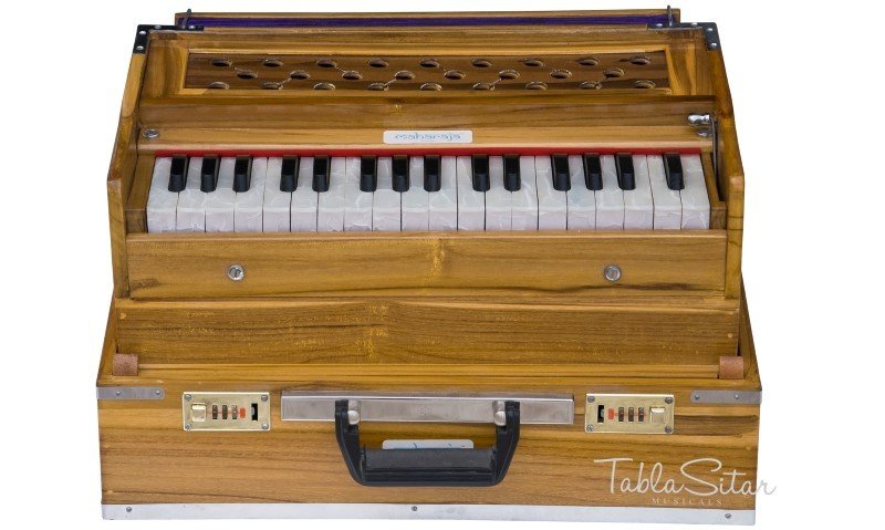 HARMONIUM No. 6001n/MAHARAJA/KAIL WOOD/FOLDING/2 REED/COUPLER/2.75 OCTAVE/EJH-02