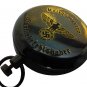 GERMANY KRIEGSMARINE ART GERMAN ROSE HEAVY BRASS COMPASS with LEATHER CASE
