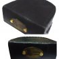 POLISHED BRASS  GERMANY KRIEGSMARINE  ART GERMAN ROSE HEAVY BRASS COMPASS w LEATHER CASE