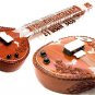 LEFT-HANDED LEFTY CARVED ROSEWOOD FUSION OF ACOUSTIC SITAR & ELECTRIC GUITAR + DVD