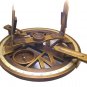 ANTIQUATED BRASS SURVEYOR'S CIRCUMFERENTOR COMPASS. VINTAGE SCIENCE INSTRUMENT