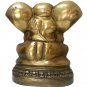 FANTASTIC 1960s HINDU GANESHA ELEPHANT GOD ARTISTIC BIG COLLECTIBLE BRASS STATUE