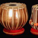 TABLA DRUM SET IN HEAVY COPPER & ROSEWOOD. FULL SIZE. w SUPERB HARDCASE + DVD