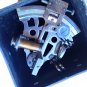 KELVIN & HUGHES NAUTICAL TRAINING DEMO NAVIGATION BRASS SEXTANT IN LEATHER CASE