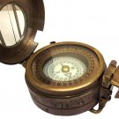 ANTIQUATED BRASS 3-INCH MINER SURVEYOR ENGINEERING PRISMATIC CALLIBRATED COMPASS ANTIQUATED BRASS 3-INCH MINER SURVEYOR ENGINEERING PRISMATIC CALLIBRATED COMPASS