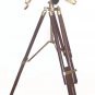 CLASSIC GILBERT LONDON 18-INCH DOUBLE TELESCOPE IN HEAVY BRASS + ROSEWOOD TRIPOD