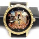GREAT JUDAISM COLLECTIBLE, TEMPLE OF SOLOMON HEBREW DIAL RABBI KARO WRIST WATCH GREAT JUDAISM COLLECTIBLE, TEMPLE OF SOLOMON HEBREW DIAL RABBI KARO WRIST WATCH