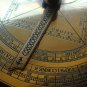 CLASSIC FRENCH ASTRONOMICAL ASTROLABE ON TEAK DISPLAY STAND IN ANTIQUATED BRASS