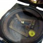 GIGANTIC 5-INCH SURVEYOR'S POCKET TRANSIT COMPASS WITH ANTIQUATED BRASS PLATE