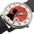 MEDIEVAL JAPANESE PARCHMENT SAMURAI SWORDSMAN ART KANJI DIAL COLLECTIBLE WATCH