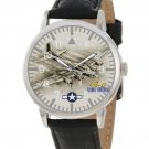 CLASSIC WW-II USAAF ORIGINAL ART B-17 FLYING FORTRESS B17 AVIATION WRIST WATCH