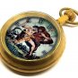 TARZAN THE APEMAN, RARE DARK GOTHIC JUNGLE PRINT 1970s SWISS-MADE POCKET WATCH