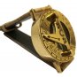 IVORIED CREAM LEATHER STEAMPUNK RETRO SUNDIAL COMPASS SOLAR CLASSIC WRIST WATCH