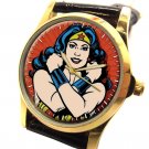 Wonder Woman Original Vintage Licensed Art 30 mm Symbolic Girl Power Art Watch