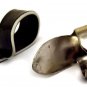 SET OF FOUR CUSTOM-MADE LEATHER + STEEL PLECTRUMS FOR INDIAN MOHAN VEENA GUITAR