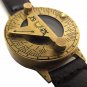 STEAMPUNK 40 mm SOLID BRASS SUNDIAL COMPASS WRIST WATCH SOLAR WONDER