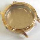 WATCH CASE / CASING / BOX IN HEAVY BRASS 40 mm GOLD ION-PLATED LIFETIME WARRANTY