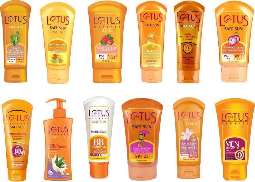 Lotus Herbal Sun Care Range Choose from 12 With SPF