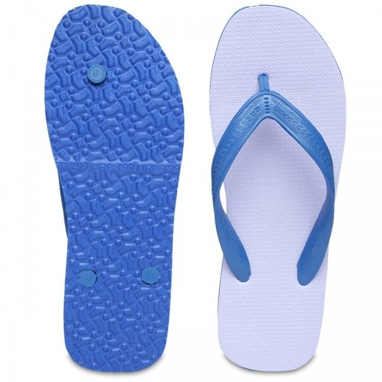 Paragon Casual Blue & White Rubber Flip Flops (Chappal) Choose From 5 Sizes