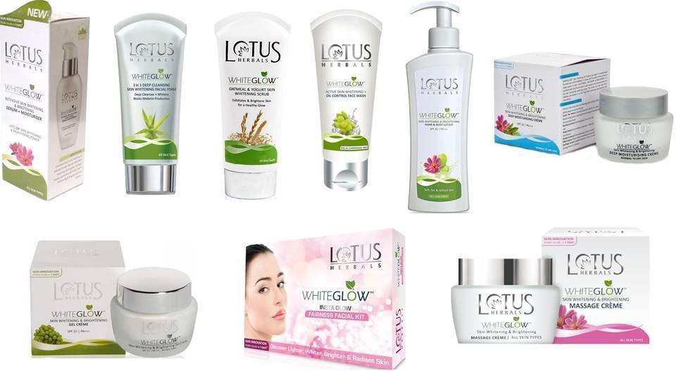 Lotus Herbal Skin Care White glow Range Choose From 9 Variants All Skin Type