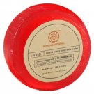 KHADI NATURAL HERBAL HANDMADE ROSE & HONEY LOOFAH SOAP (ROUND SHAPE) 100 GM