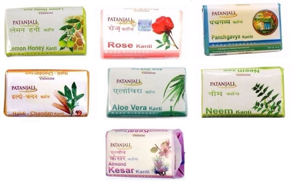 Patanjali Patanjali Soap Body Cleanser Choose From 7 Variants 6x 75gm