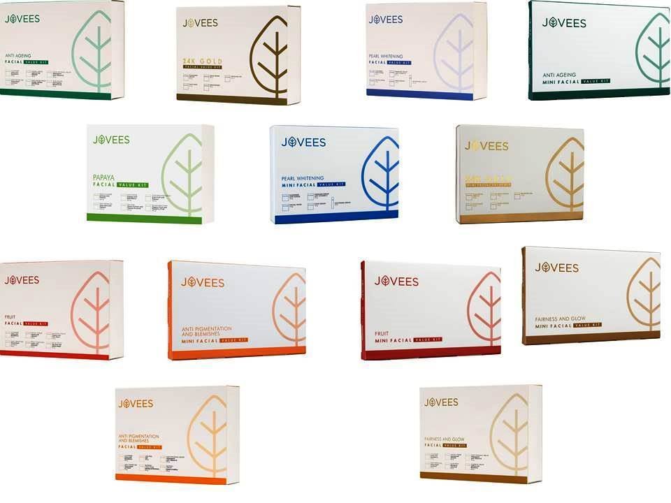 Jovees Herbal Skin Care facial Kit Choose from 13 facial Value Kit