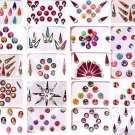 Bindi  Indian  Set of 20 Assorted Packs  Forehead Art  Tika  Kumkum
