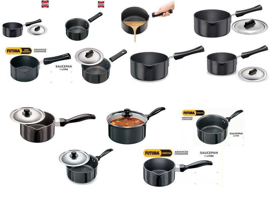 Hawkins Futura Saucepans Hard Anodised & Nonstick Choose From 13