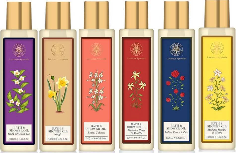 Forest Essential Bath & shower Oils 6 Variants 200Ml Each