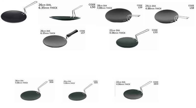Hawkins FuturaTava (Griddle) Hard Anodised & NonstickTava Choose From 9
