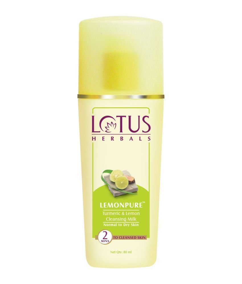 Lotus Herbal Skin Care Lemonpure Turmeric & Lemon Cleansing Milk 80 / 170 Ml