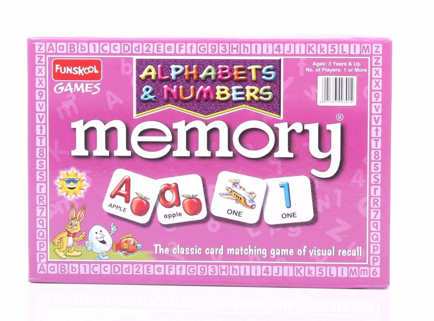 Funskool Memory Alphabets & Numbers Game Social Skills Players 2-4 Age 3+